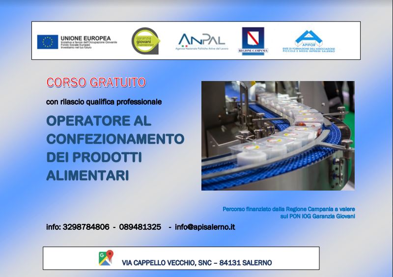 corso gratuito a salerno operatore alimentari corso gratuito a salerno operatore alimentari